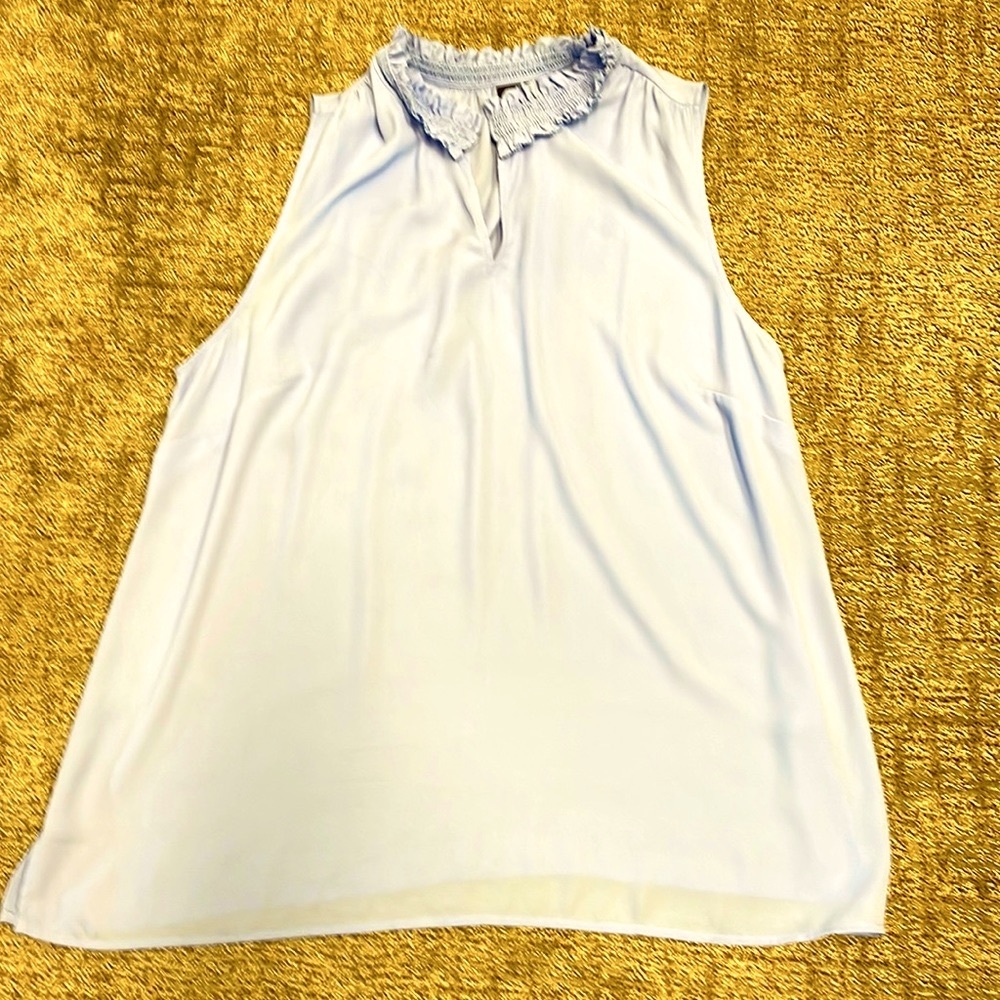 Talbots Sleeveless Blue Blouse Size 1X